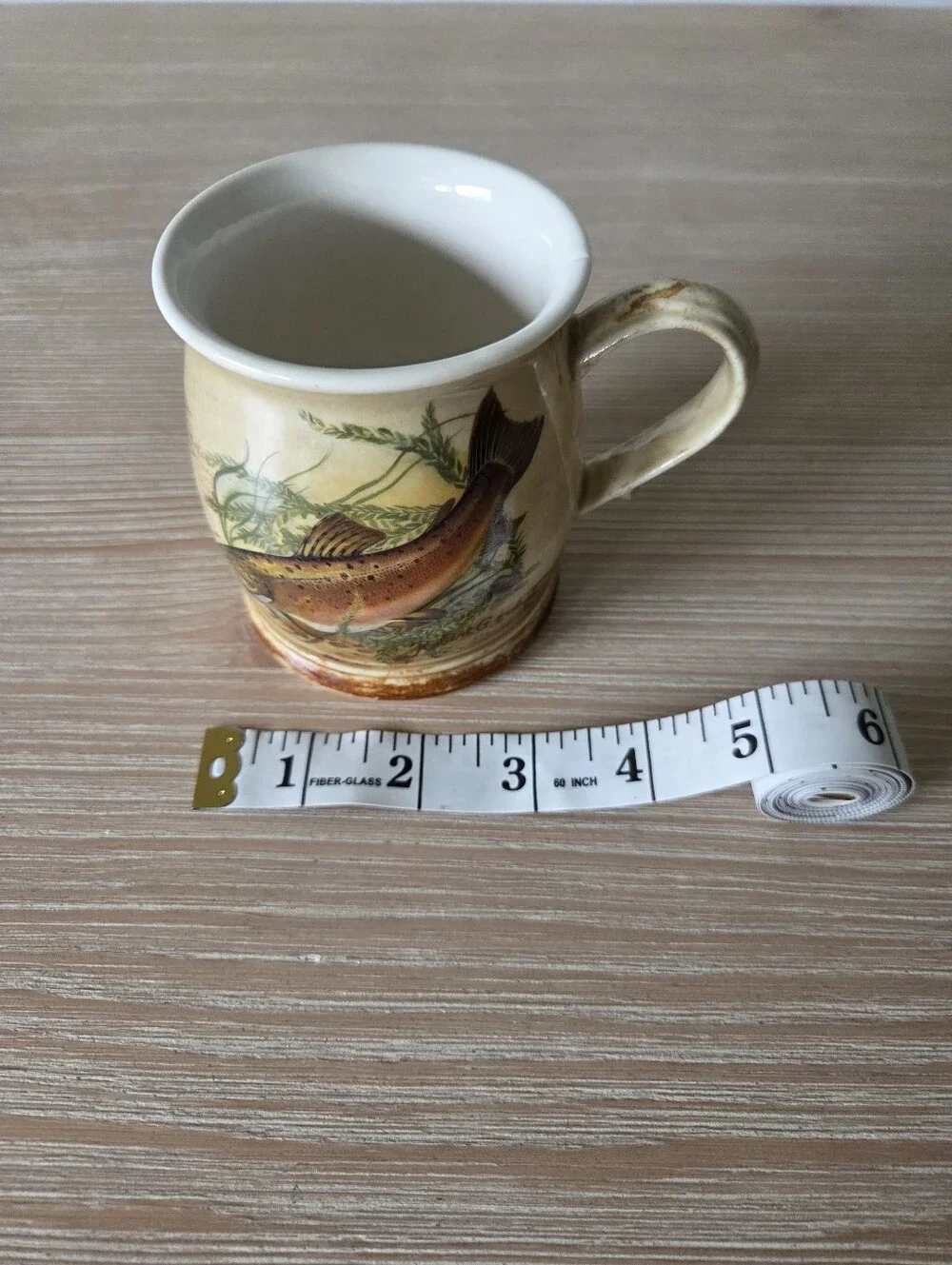 Robert Gordon Australia Brown Trout Mug Freshwater Fish Stoneware Coffee Cup